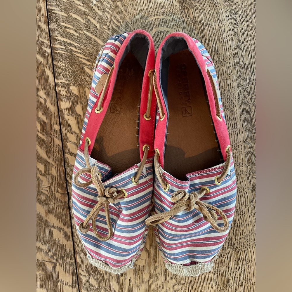 Sperry striped nautical espadrille women’s shoes size 71/2
